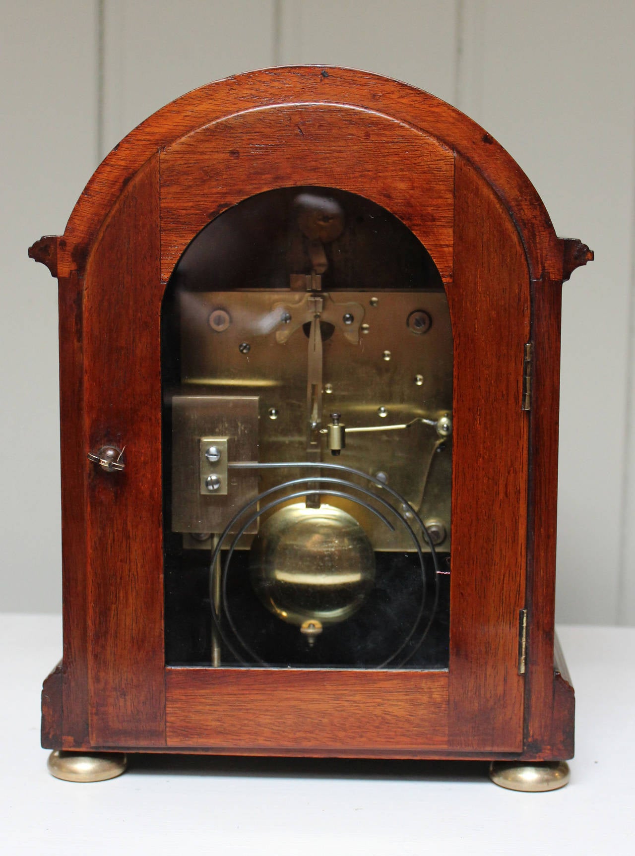 George V Mahogany English Bracket Clock 4