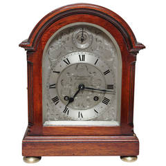 Antique George V Mahogany English Bracket Clock