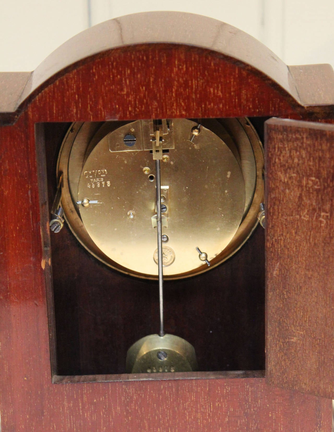 Edwardian Mahogany and Inlay Mantel Clock 1