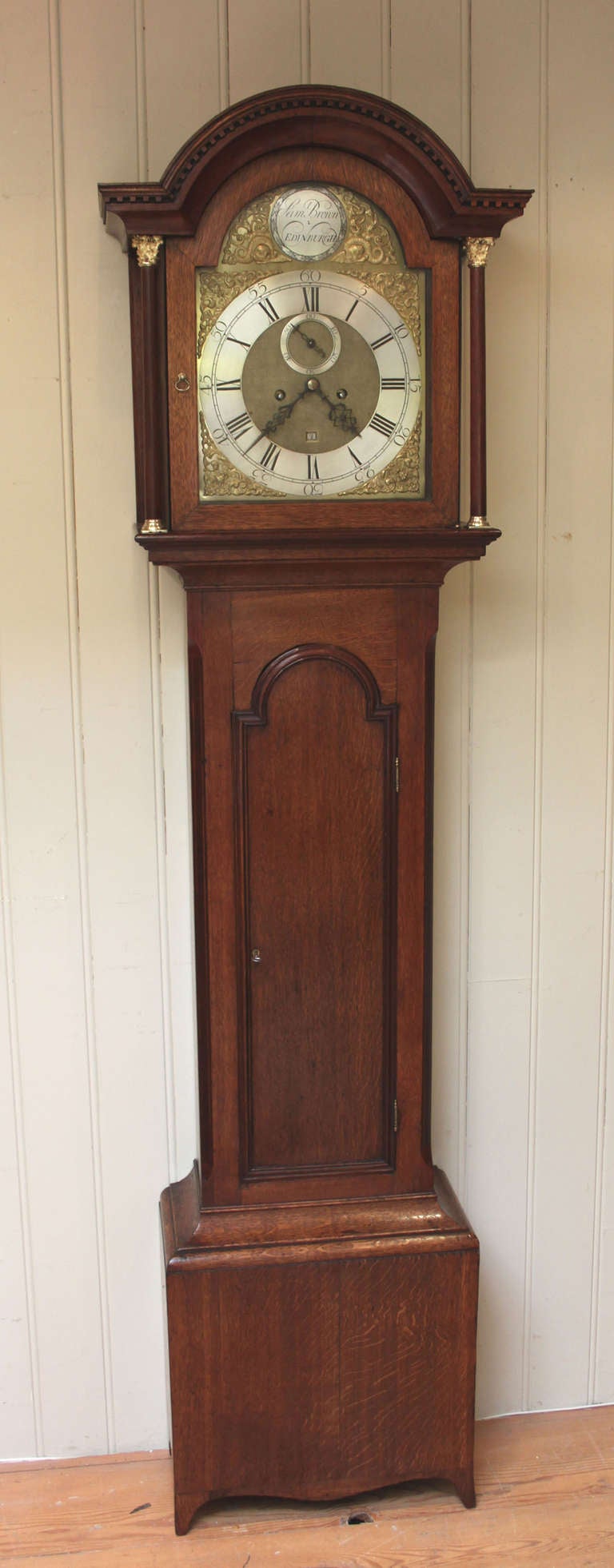 Scottish Oak Longcase Clock