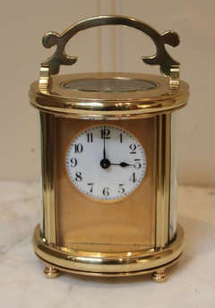 Oval Timepiece Carriage Clock