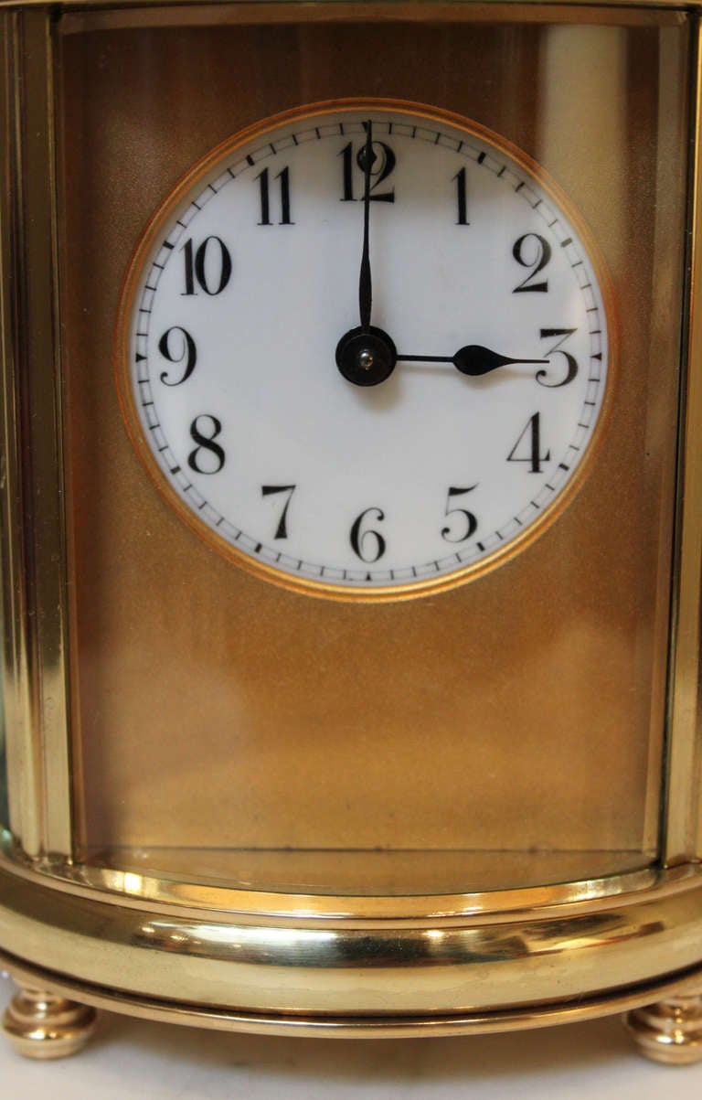 Oval Timepiece Carriage Clock