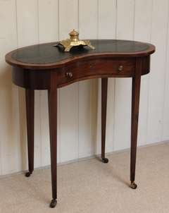 Antique Edwardian Kidney Shaped Desk