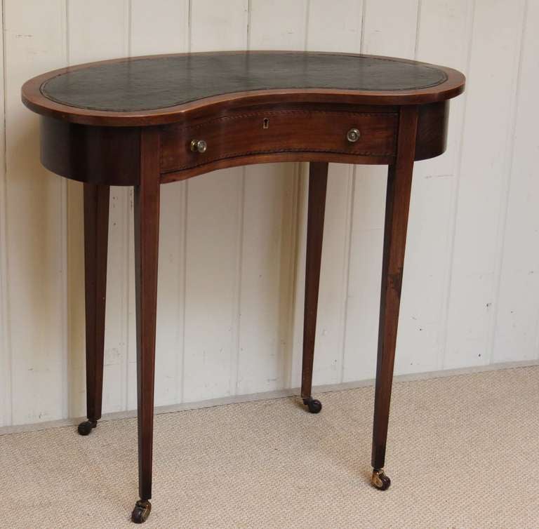 Edwardian Kidney Shaped Desk