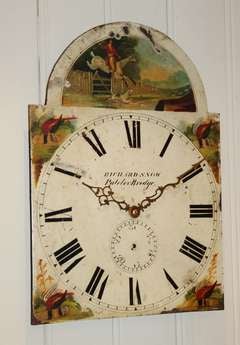 Longcase Clock Dial Fitted With A New Movement