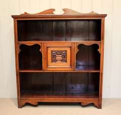 Edwardian Walnut Bookshelves