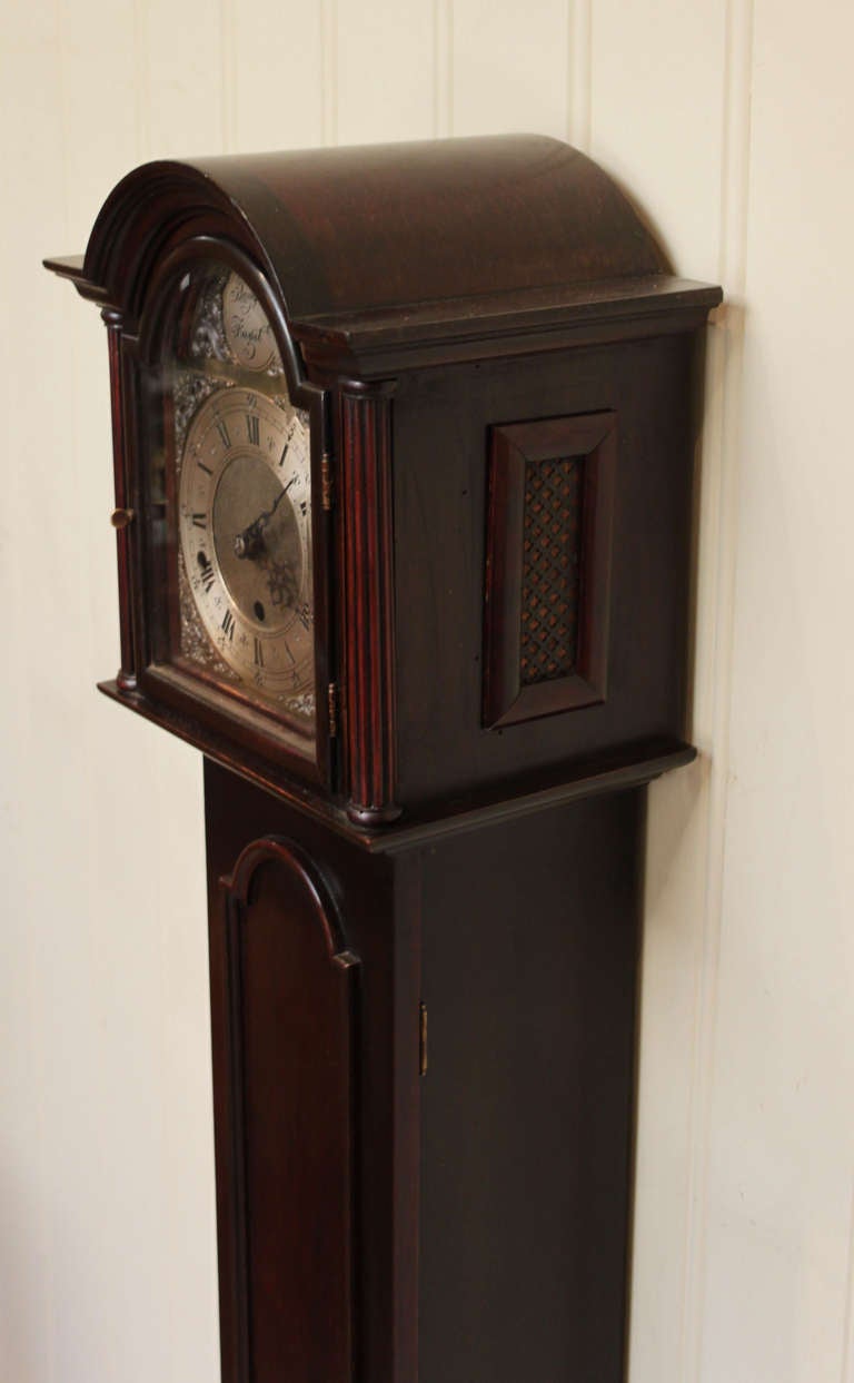 German Mahogany Granddaughter Clock