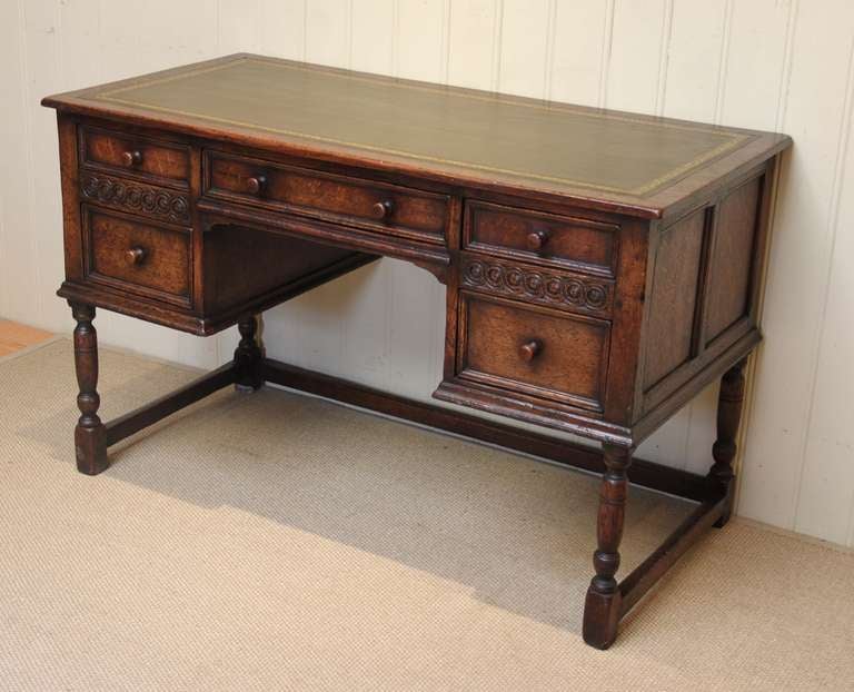 20th Century Solid Oak Desk