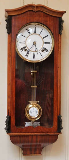 Antique Slender Regulator Style Wall Clock