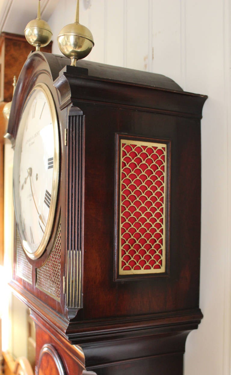 Regency Mahogany Longcase Clock 4