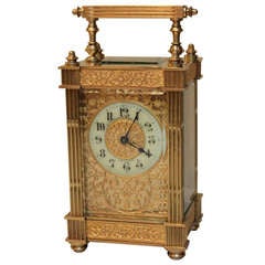 Ornate Edwardian Timepiece Carriage Clock