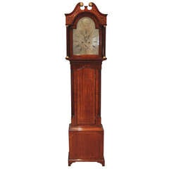 Antique Small Scottish Mahogany Longcase Clock