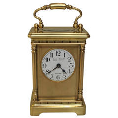 Antique Edwardian Timepiece Carriage Clock