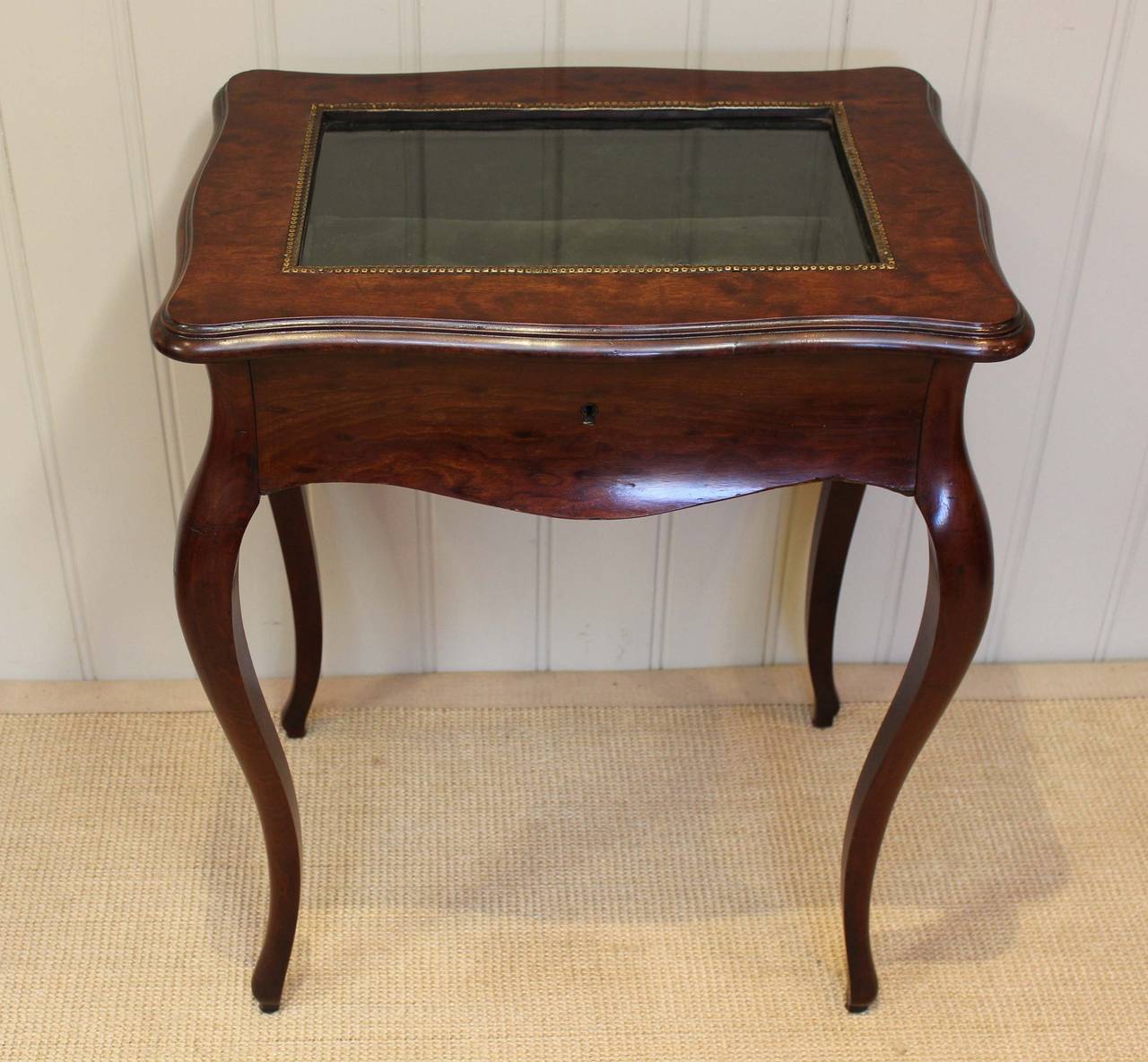 French Walnut Display Table