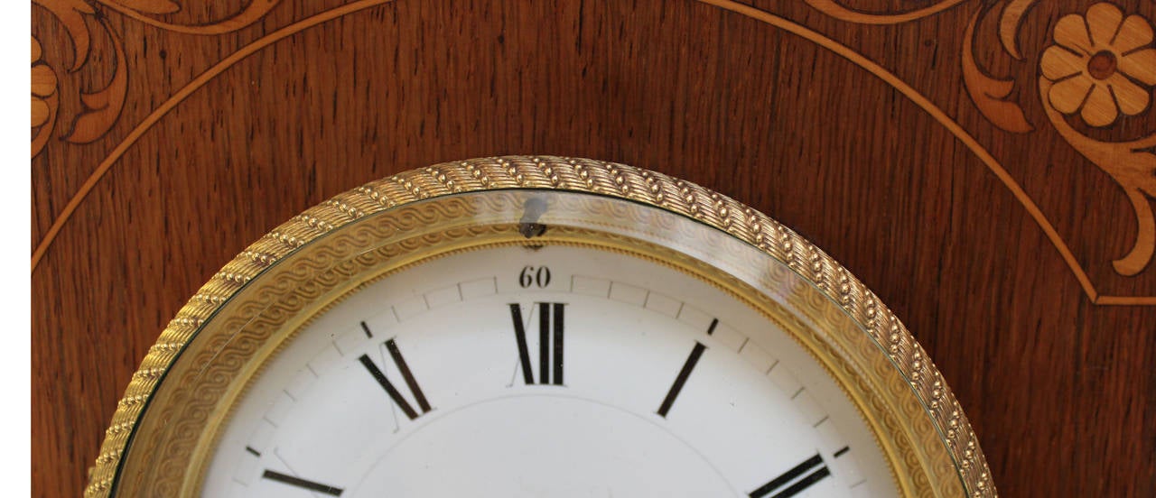 Rosewood and Inlay Mantel Clock 1