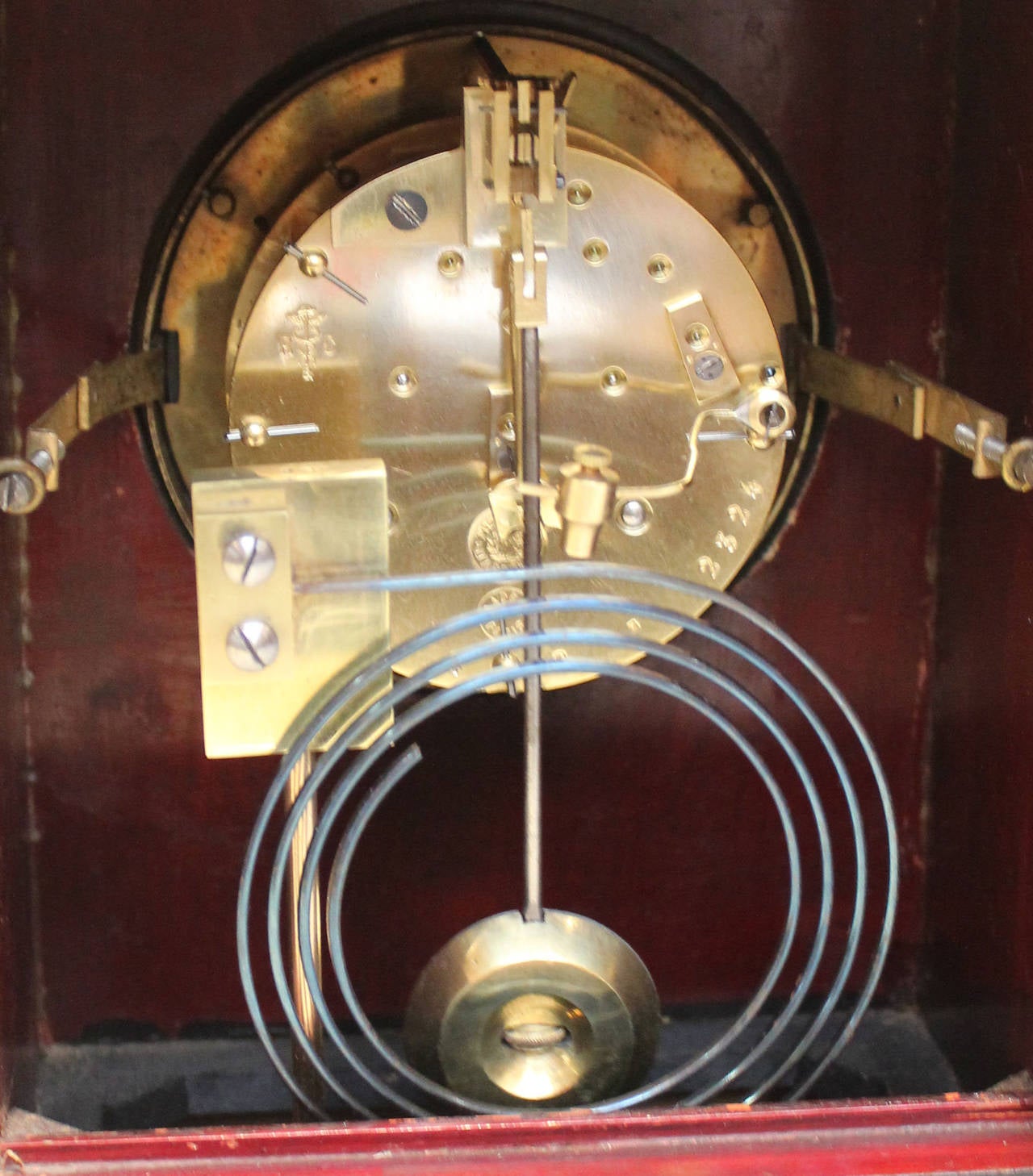Rosewood and Inlay Mantel Clock 2