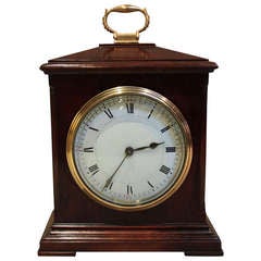 Small Mahogany Timepiece Bracket Clock