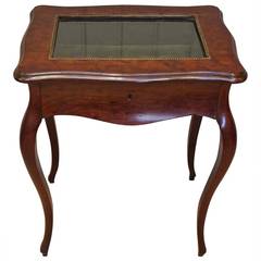 French Walnut Display Table