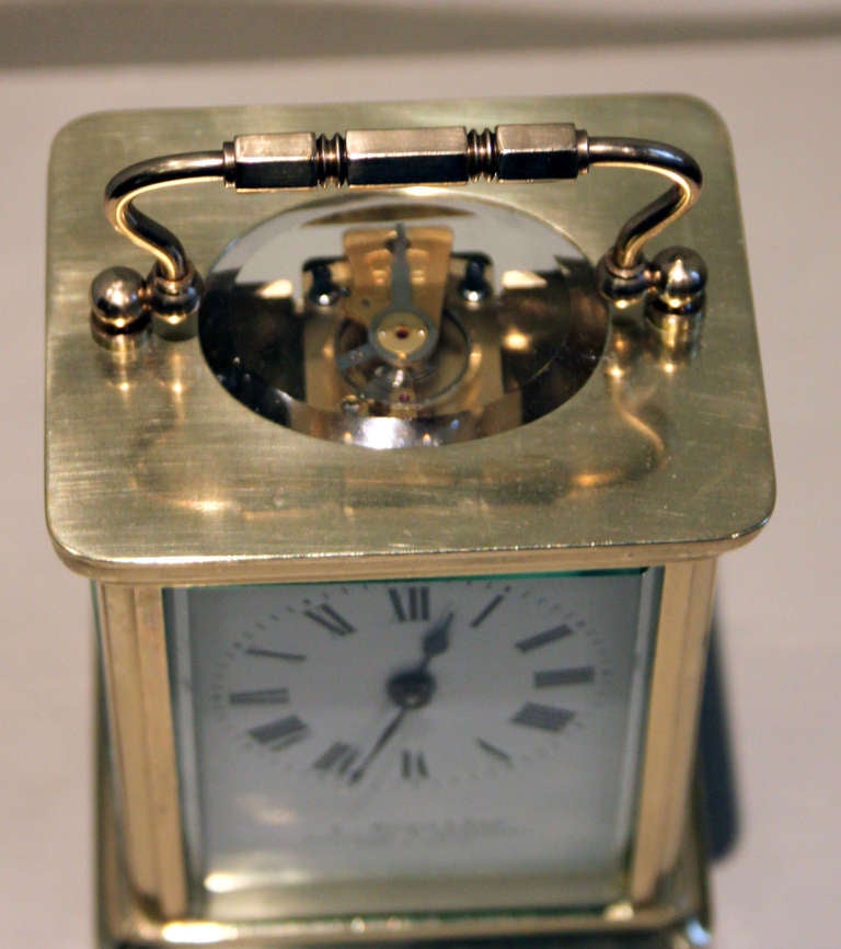 19th Century Brass Timepiece Carriage Clock