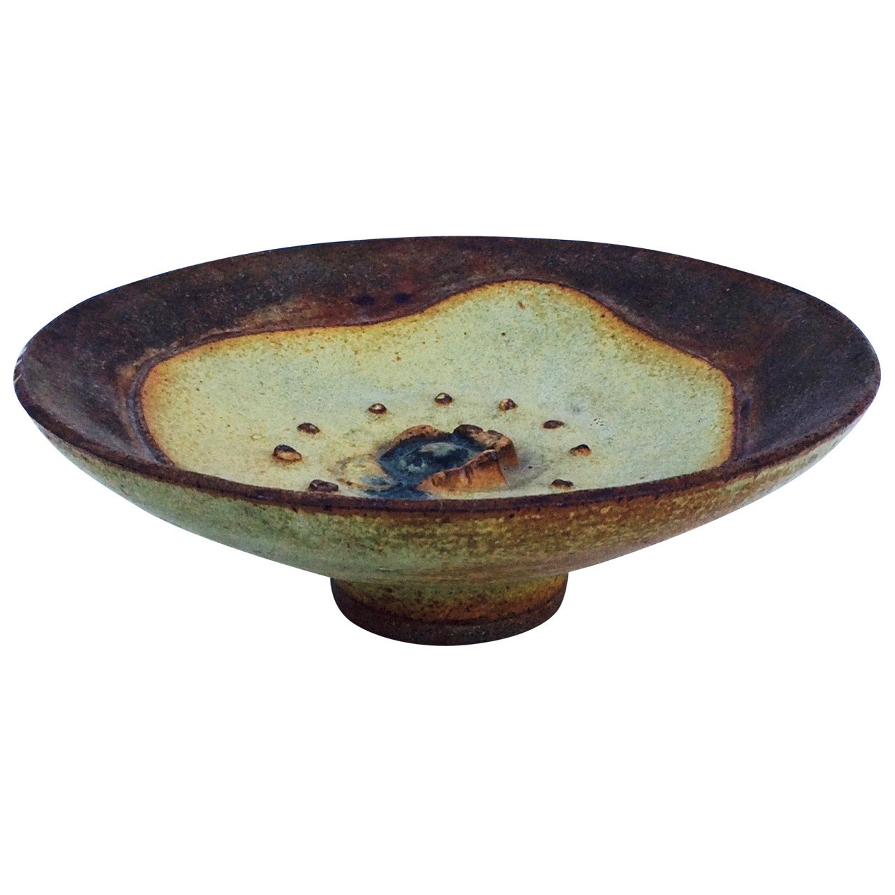 Mid-Century Bernard Rooke Footed Ceramic Bowl
