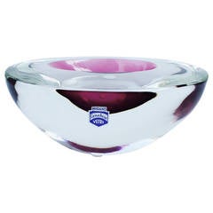 Cenedese Murano Glass Geode Bowl