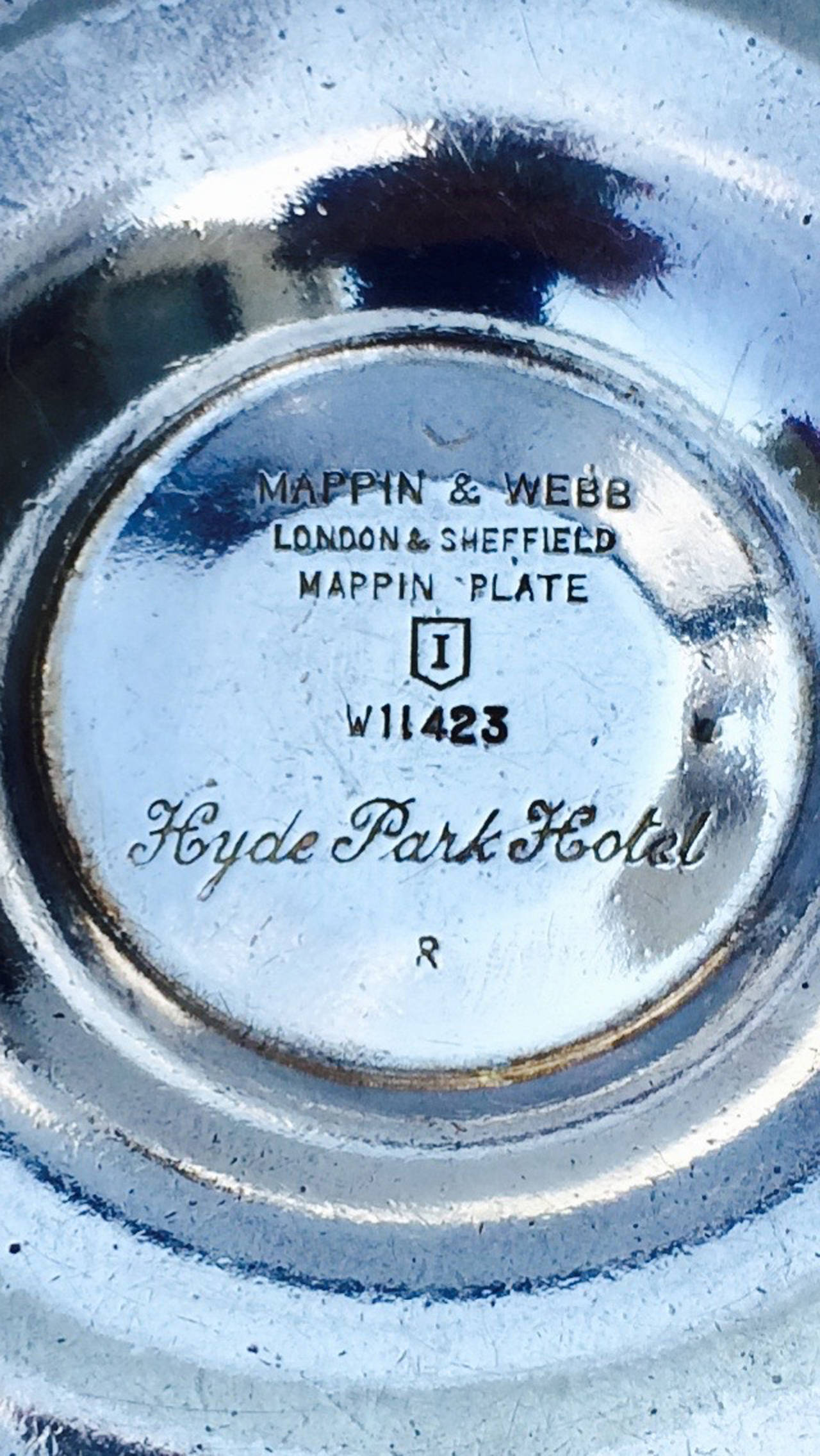English Mappin & Webb Silver Plate Smoking Tray, London, circa 1930