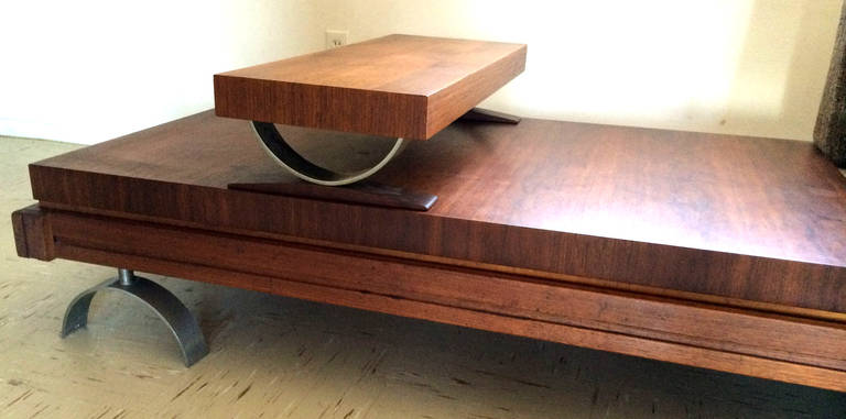 Mid-Century Modern Martin Borenstein Sofa with Shelf, 1968