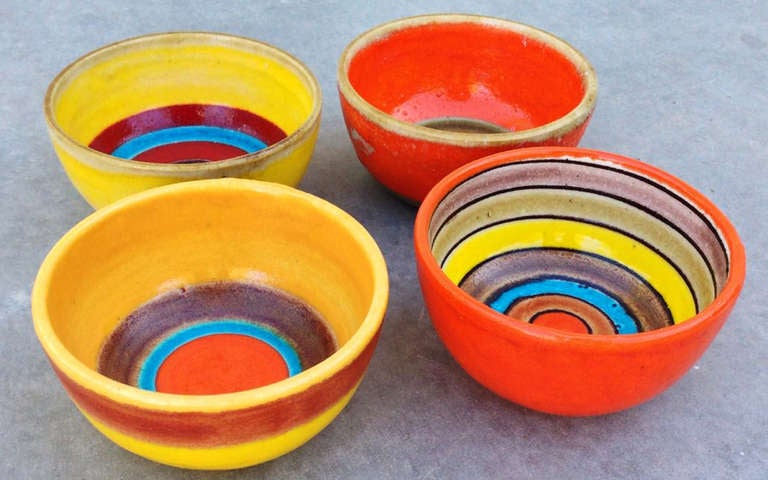 Mid-Century Modern Gambone Bowls for Illums Bolighus