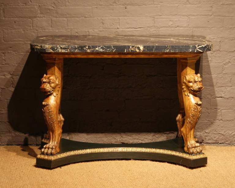 An Important Regency Period Giltwood Centre Table In Excellent Condition In London, GB
