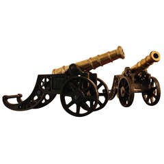 Antique A Pair of Mid-19th Century Model Cannons
