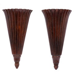 Two French Wall Sconce Candle Holders