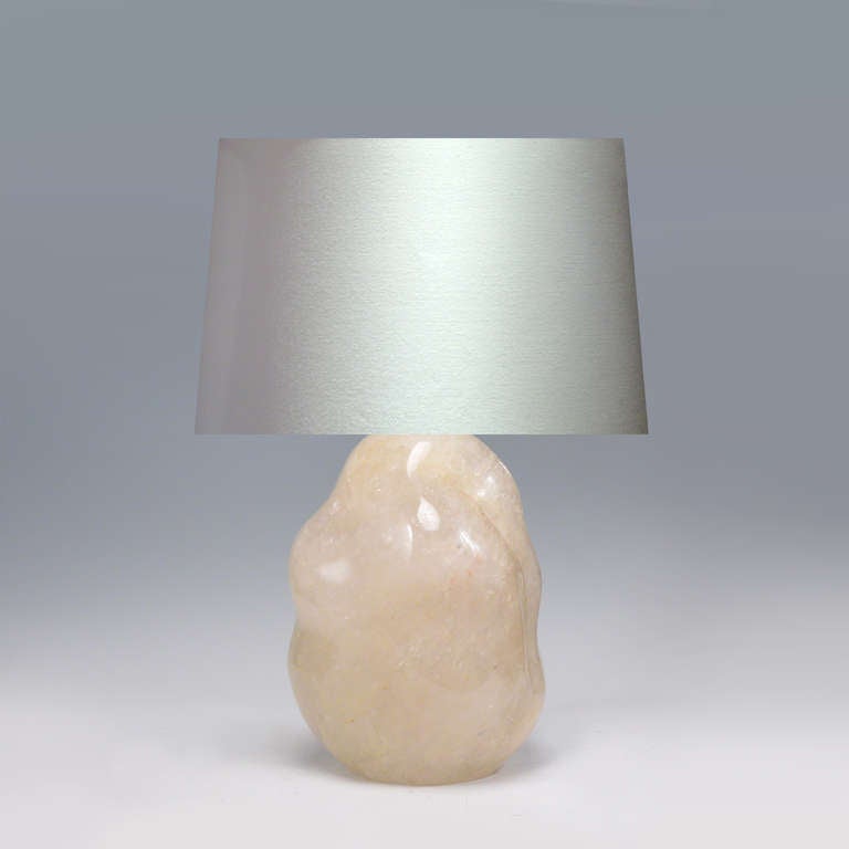 A Natural Form Rock Crystal Lamp