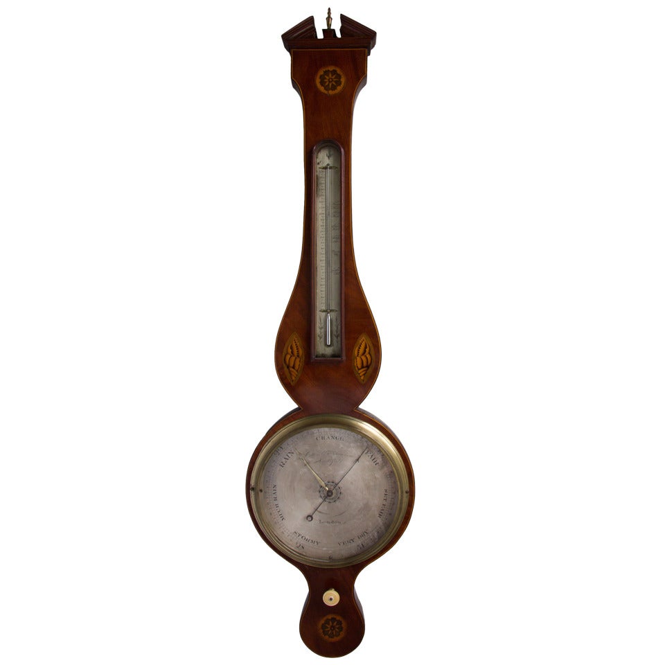 Regency Wheel Barometer Signed Cetti & Co. Smithfield, London For Sale