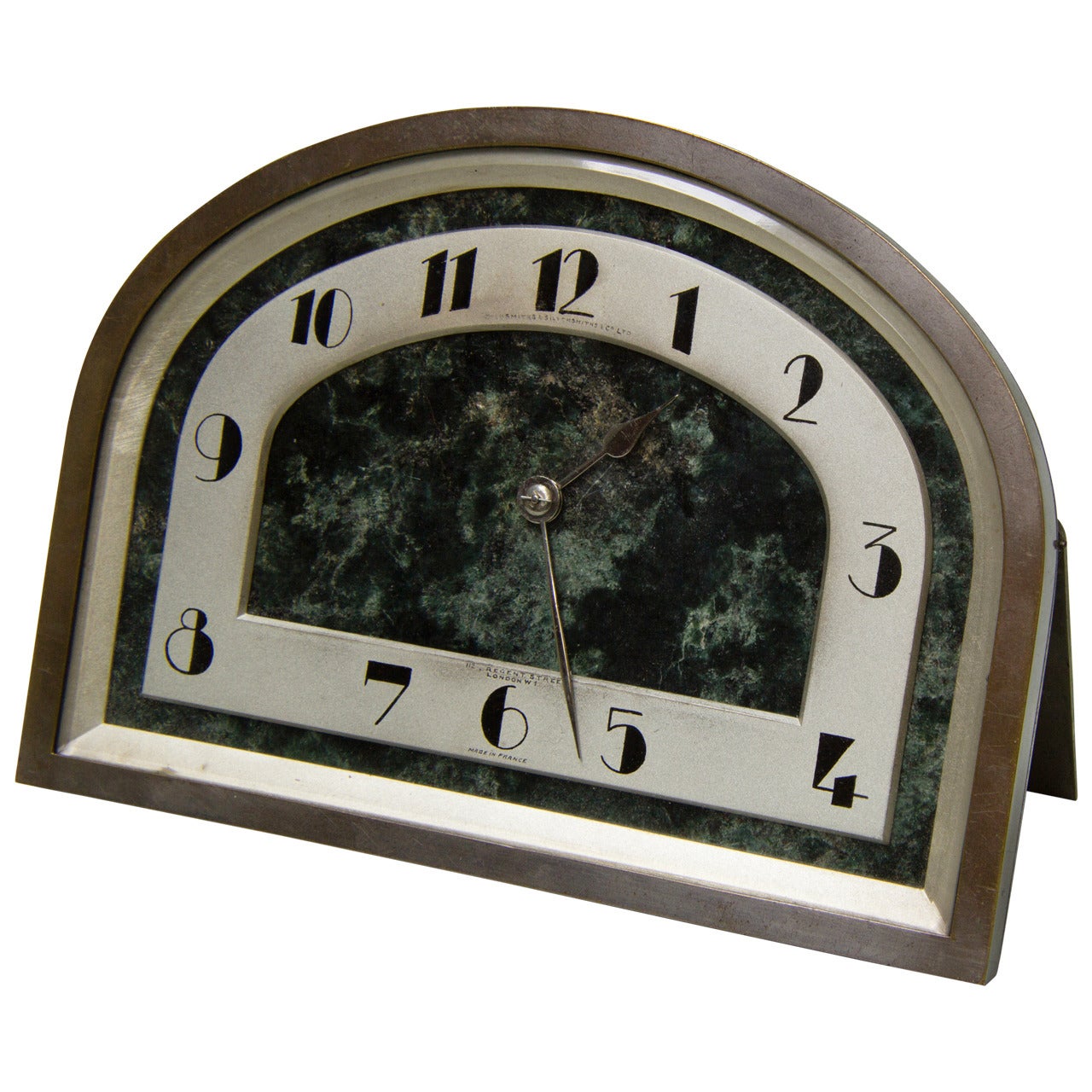 Art Deco strut clock. For Sale