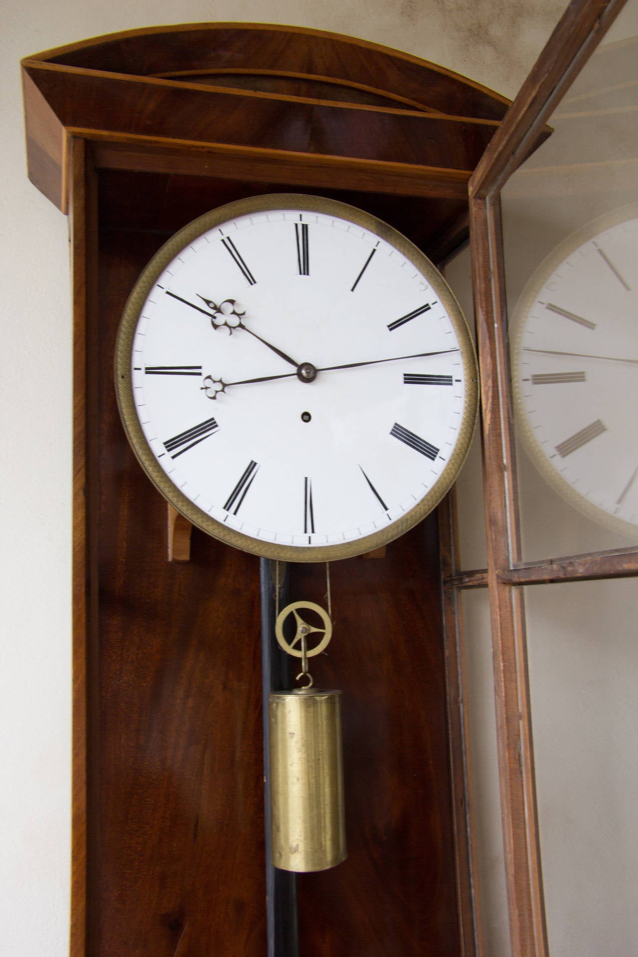 Biedermeier Vienna Regulator Clock In Good Condition For Sale In Kent, GB