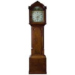 Antique Small Oak Longcase Clock Signed, "Suggate, Halesworth"