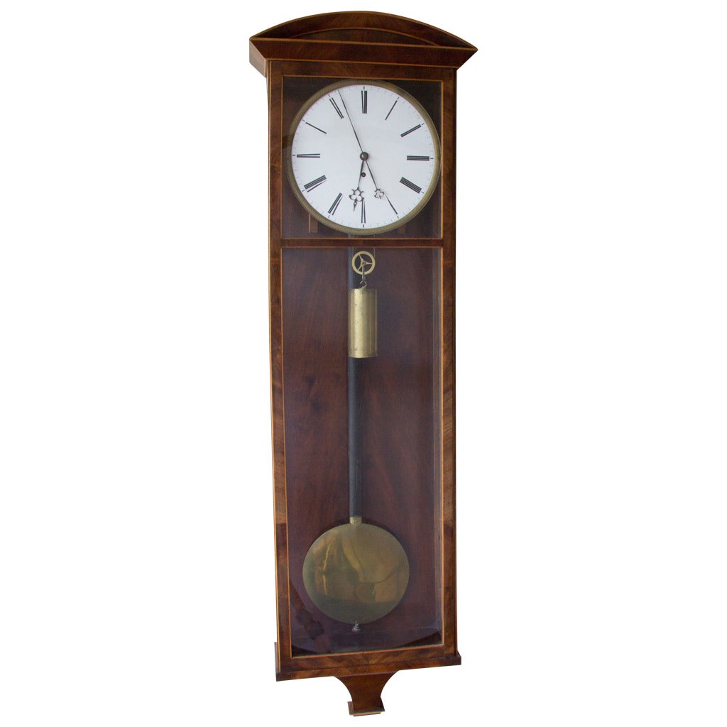 Biedermeier Vienna Regulator Clock For Sale