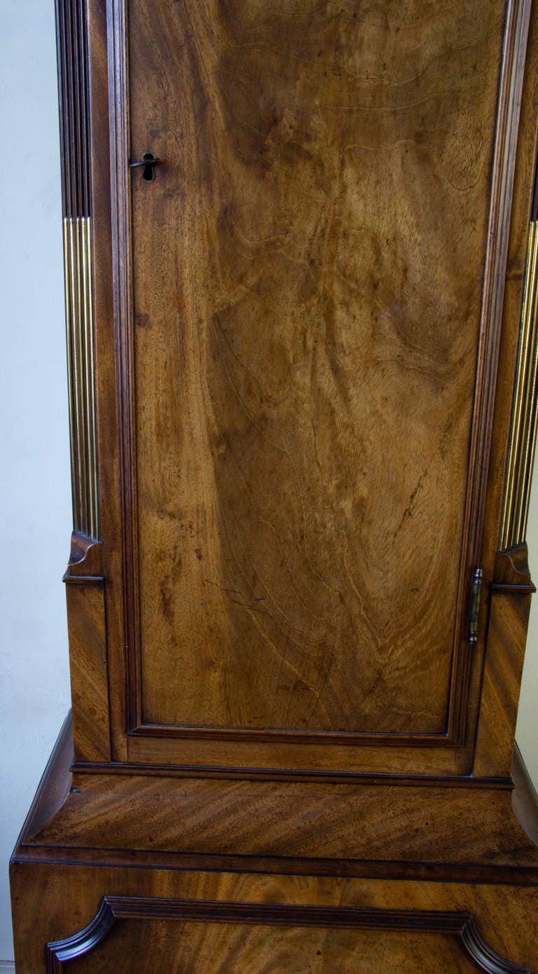 19th Century Mahogany Longcase Clock Signed And Numbered 752, Barraud’s, Cornhill, London. For Sale
