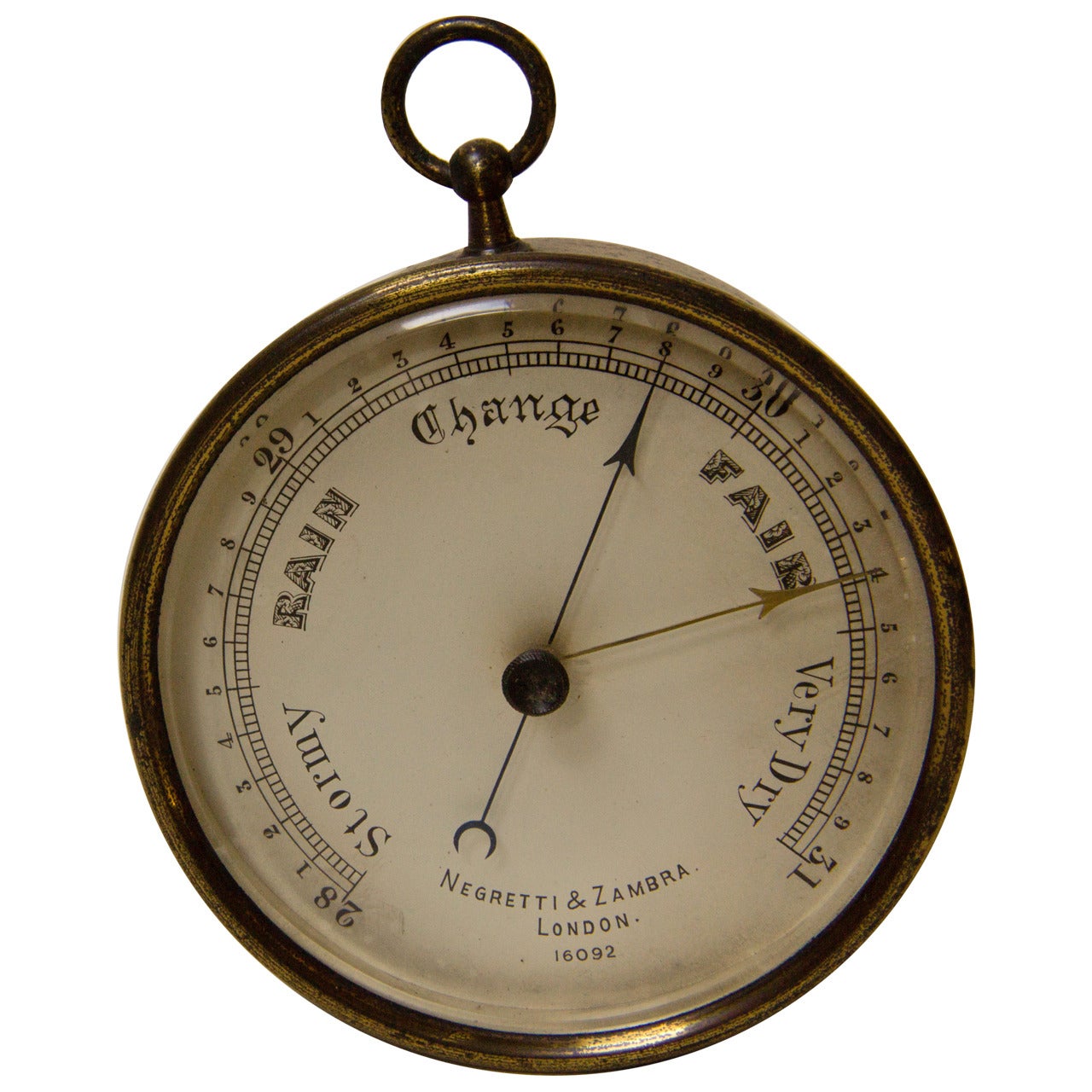 Negretti and Zambra Aneroid Barometer, London For Sale