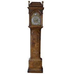Antique George I Walnut Longcase Clock Signed John Mason, London.
