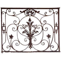 French Wrought Iron Grille