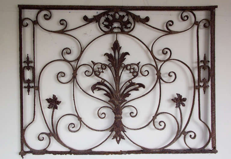 French Wrought Iron Grille