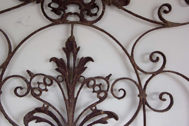 French Wrought Iron Grille For Sale 3