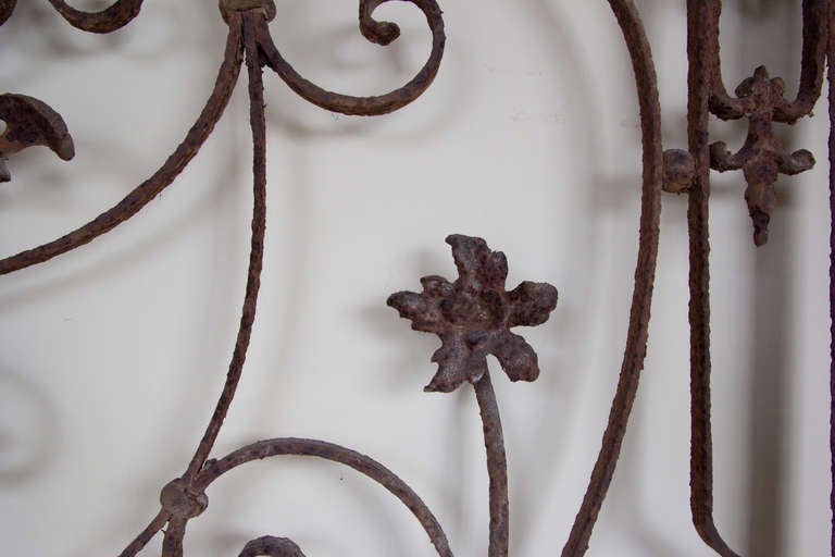French Wrought Iron Grille For Sale 4