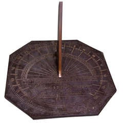 Octagonal Slate Sundial Signed O
Farrell 1810