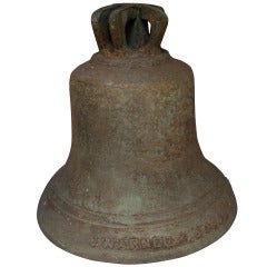 Antique Cast Bell by J. Warner & Sons