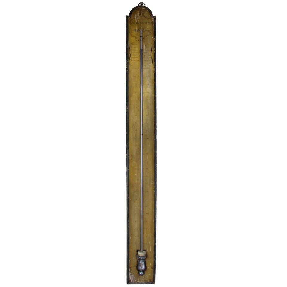 French Stick Barometer Signed Joseph Greppy, Paris For Sale