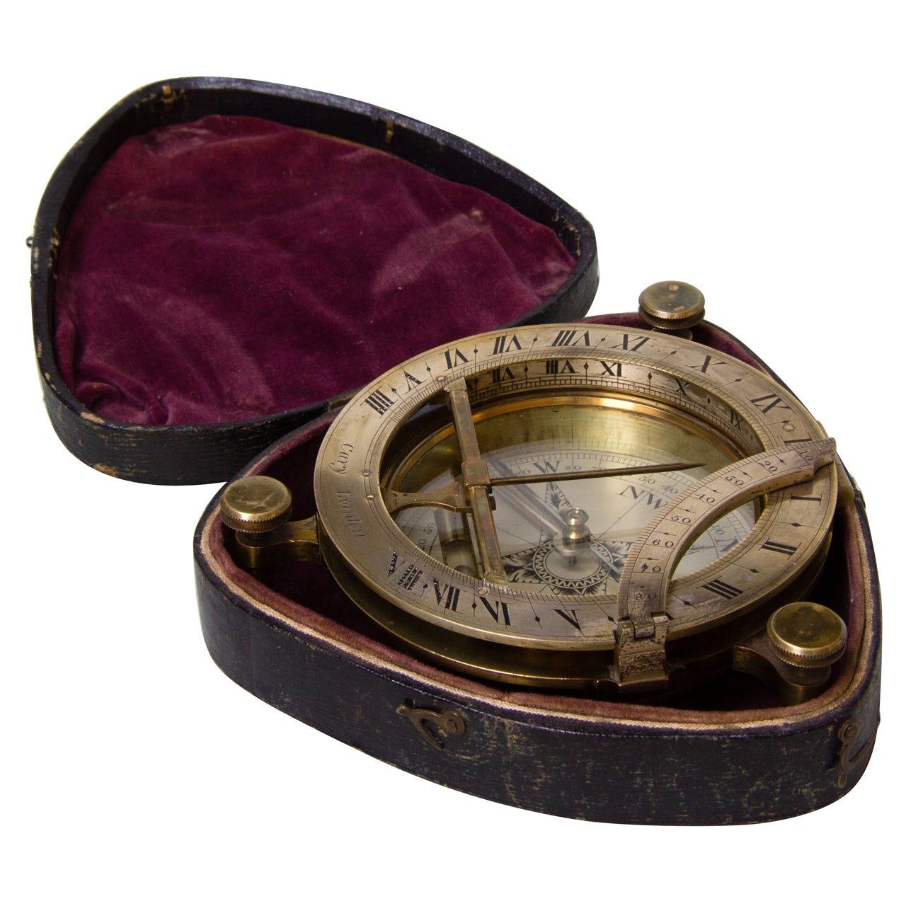 Portable Equinoctial Sundial Signed Cary, London