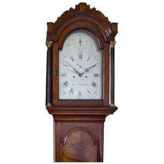 Antique Mahogany longcase clock signed Thomas Ollive, Cranbrook.