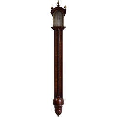 Antique George I Walnut Stick Barometer